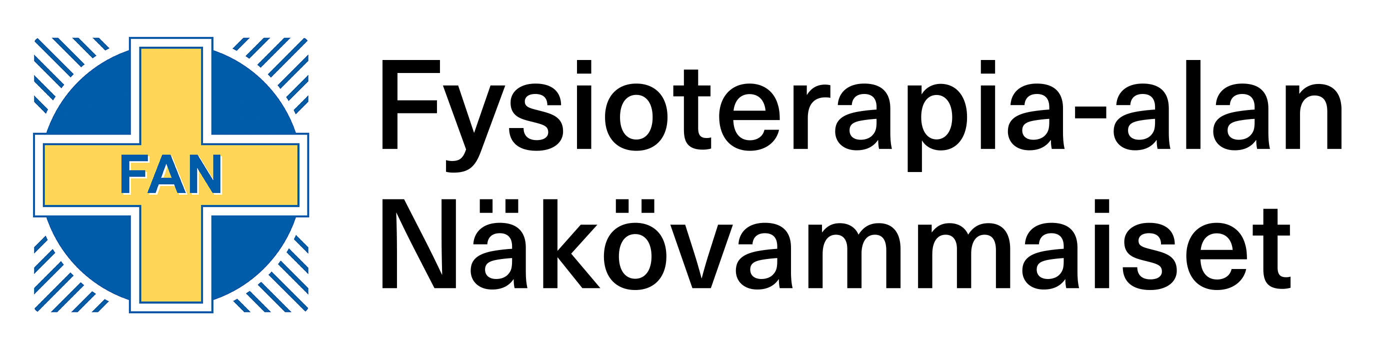 Fysioterapia-alan Näkövammaisten logo.